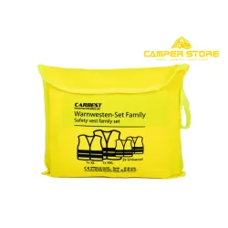 Chalecos reflectantes. Pack familiar (4 piezas)