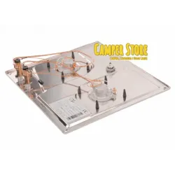 Cocina con 2 fuegos CAN PC1322-S acero