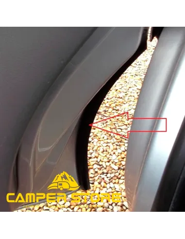 Goma ajuste bajo puertas delanteras Volskwagen T5 / T6 Izquierda