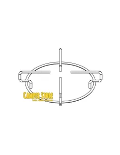 Rejilla para quemador cocinas CAN. Ø 15 cm 2