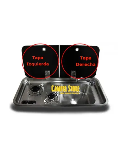 Tapa cristal para cocina CAN FL1401 (-2018). Izquierda