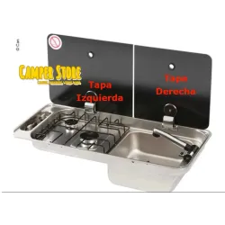 Tapa cristal para cocina CAN FL1401. Izquierda