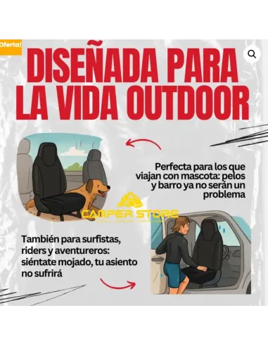 Funda asiento impermeable de Neopreno. UNIVERSAL