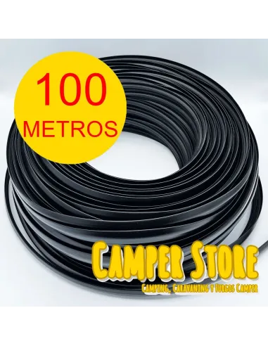 Canto T semiperfilado NEGRO. ROLLO 100 METROS