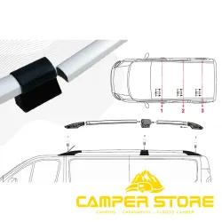 Barras de Techo Solid Alu Black VW T5/T6 L1