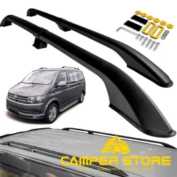 Barras de Techo Solid Alu Black VW T5/T6 L2