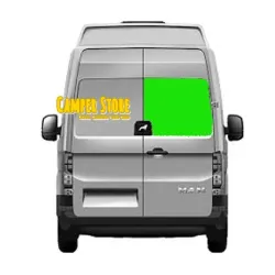 Cristal doble puerta trasera Crafter + 2017. Derecha