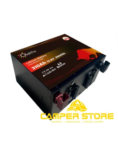 Batería de litio LifePO4 12V 310Ah Olalitio. Bajo asiento
