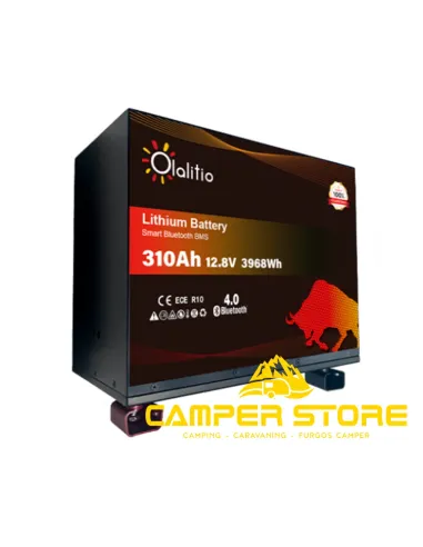 Batería de litio LifePO4 12V 310Ah Olalitio. Bajo asiento