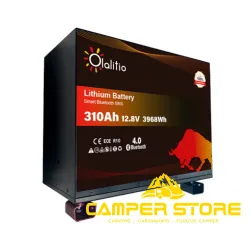 Batería de litio LifePO4 12V 310Ah Olalitio. Bajo asiento
