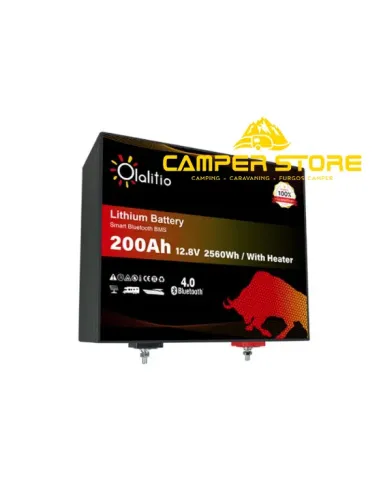 Batería de litio LifePO4 12V 200Ah Olalitio. Bajo asiento