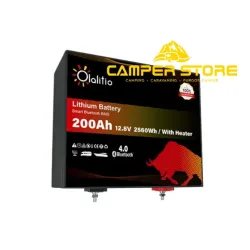 Batería de litio LifePO4 12V 200Ah Olalitio. Bajo asiento