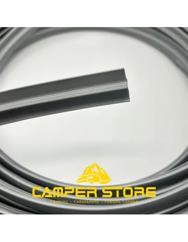 Canto T semiperfilado GRIS PLATA. ROLLO 100 METROS