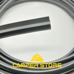 Canto T semiperfilado GRIS PLATA. ROLLO 100 METROS