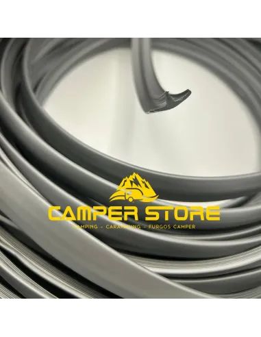 Canto T semiperfilado GRIS PLATA. ROLLO 25 METROS