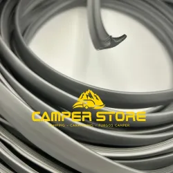 Canto T semiperfilado GRIS PLATA. ROLLO 25 METROS