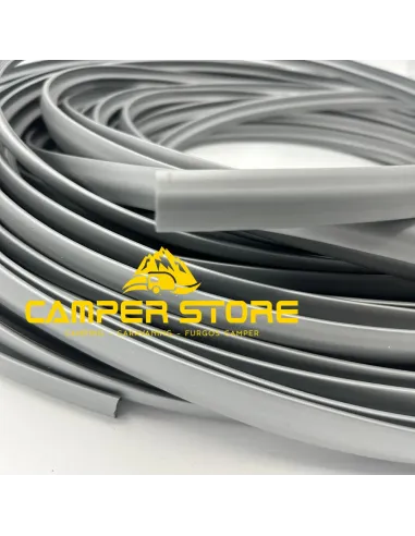 Canto T semiperfilado GRIS PLATA. ROLLO 25 METROS