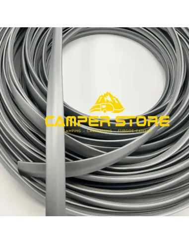 Canto T semiperfilado GRIS PLATA. ROLLO 25 METROS