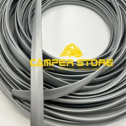 Canto T semiperfilado GRIS PLATA. ROLLO 25 METROS