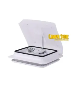 Claraboya Carbest 28x28cm con ventilador. Blanca