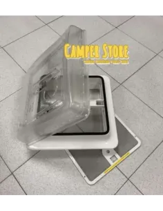 Claraboya Carbest 28x28 sin ventilador. Cristal