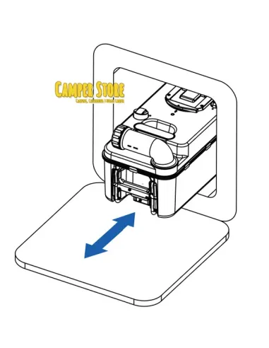 WC Fijo Carbest 17,2 L (con consola y portón de servicio)