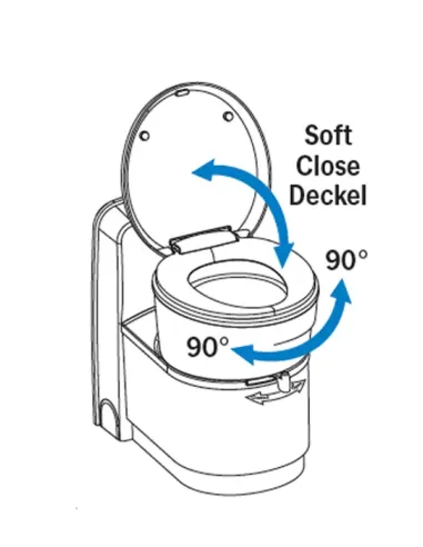 WC Fijo Carbest 17,2 L (con consola y portón de servicio)