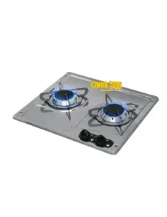 Cocina con 2 fuegos CAN PC1322-S acero
