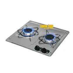 Cocina con 2 fuegos CAN PC1322-S acero