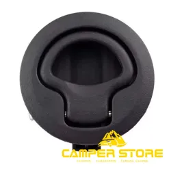 Cierre tirador redondo. Negro