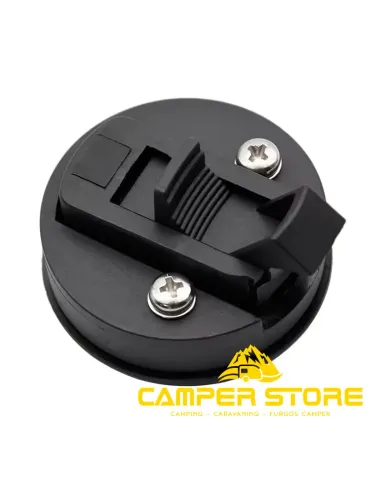 Cierre tirador redondo. Negro