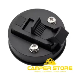 Cierre tirador redondo. Negro