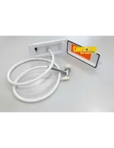 Cajetín de Ducha con manguera replegable. Blanco