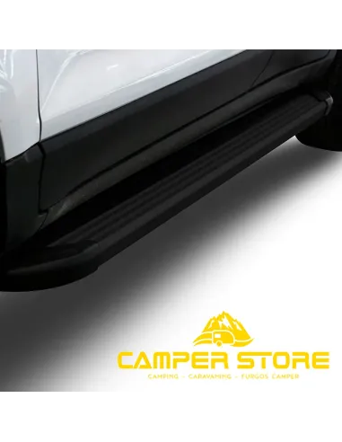 Estribos laterales VW T7 / Ford Transit L2 Aluminio negro