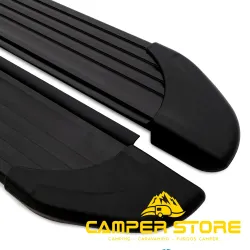 Estribos laterales VW T7 / Ford Transit L2 Aluminio negro