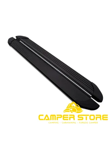 Estribos laterales VW T7 / Ford Transit L2 Aluminio negro