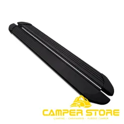 Estribos laterales VW T7 / Ford Transit L2 Aluminio negro