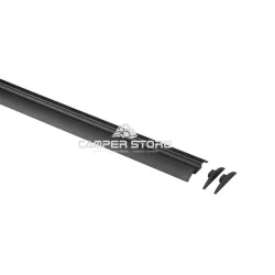 Perfil aluminio para LED en superficie. NEGRO