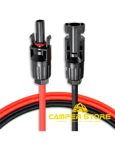 Cable solar 2X5M-4mm² con terminal eléctrico MC4(negro+rojo)