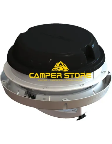 Aireador seta con ventilador y extractor 12V Maxxfan Dome Plus. Negro