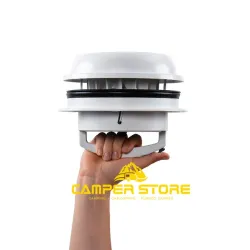 Aireador seta con ventilador y extractor 12V Maxxfan Dome Plus. Blanco