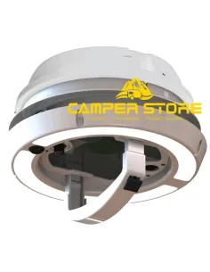 Aireador seta con ventilador y extractor 12V Maxxfan Dome Plus. Blanco