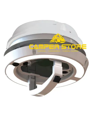 Aireador seta con ventilador y extractor 12V Maxxfan Dome Plus. Blanco