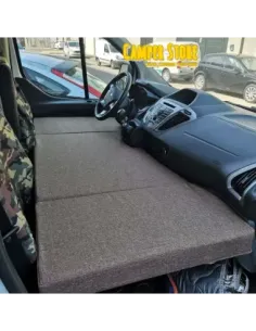 Cama plegable para niño en asientos delanteros. Ford Transit Custom
