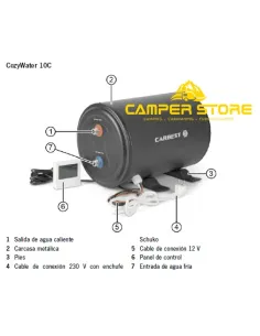 Boiler Carbest COZYWATER 10L. 12/230V 2