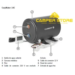 Boiler Carbest COZYWATER 10L. 12/230V