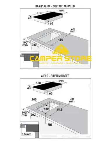 Cocina Inducción Baraldi Duo 30 230V