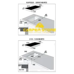 Cocina Inducción Baraldi Duo 30 230V