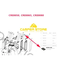 Recambio para maneta/manilla nevera Dometic