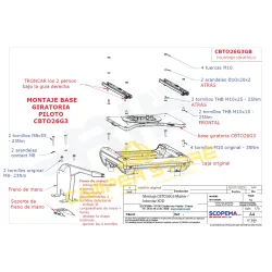 Base Giratoria Scopema Master XDD, Interstar +2024 - Conductor (con freno mecánico)